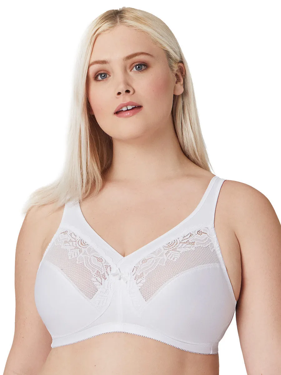 Glamorise Bra 1003 - Seamless Minimizer Support - White