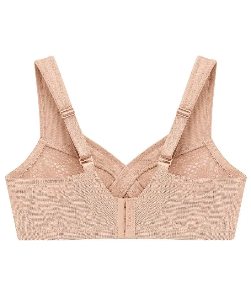 Glamorise Magiclift Moisture Control Wire-Free Bra - Cafe