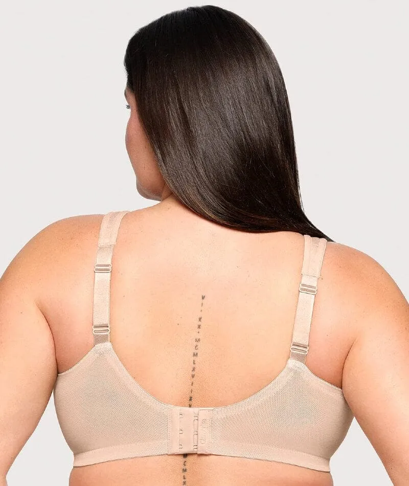 Glamorise Magiclift Moisture Control Wire-Free Bra - Cafe