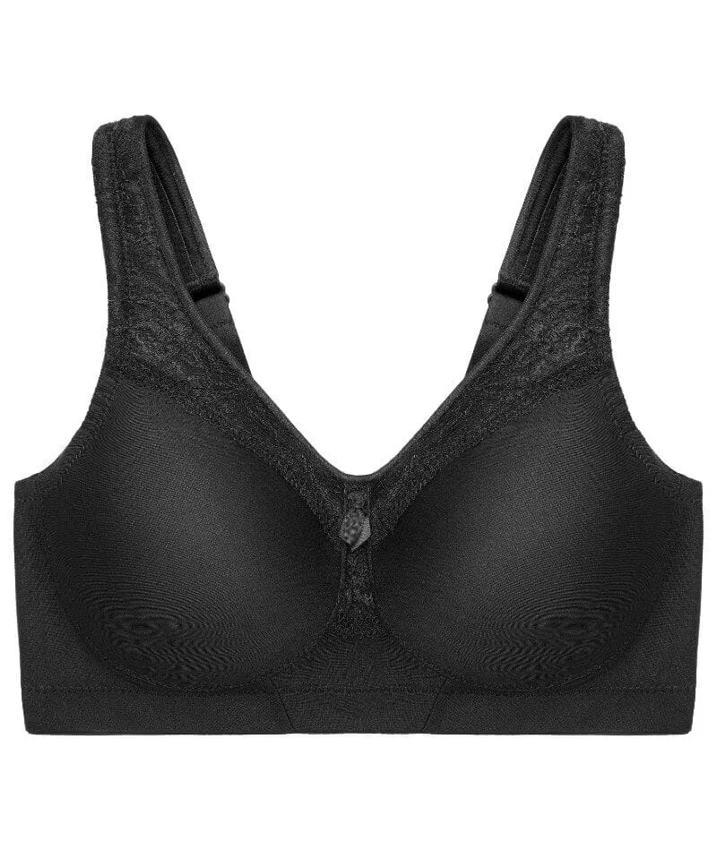 Glamorise Magiclift Seamless Wire-Free Everyday Bra - Black