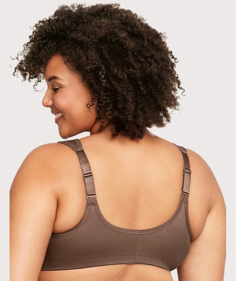 Glamorise WonderWire Front-Closure Bra - Mocha