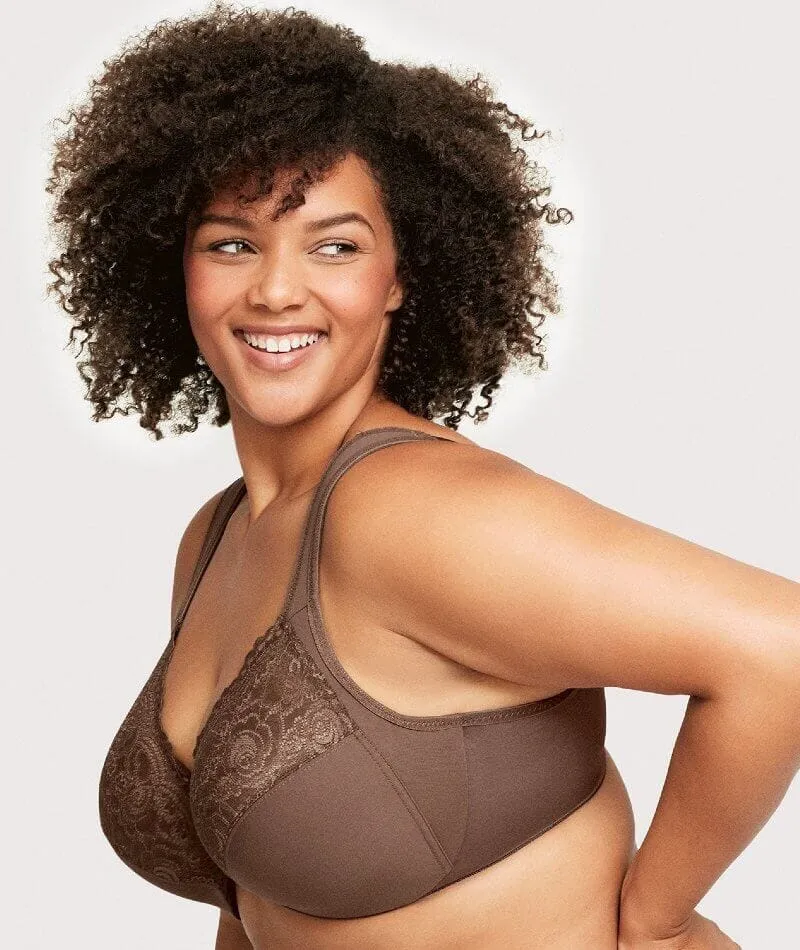 Glamorise WonderWire Front-Closure Bra - Mocha