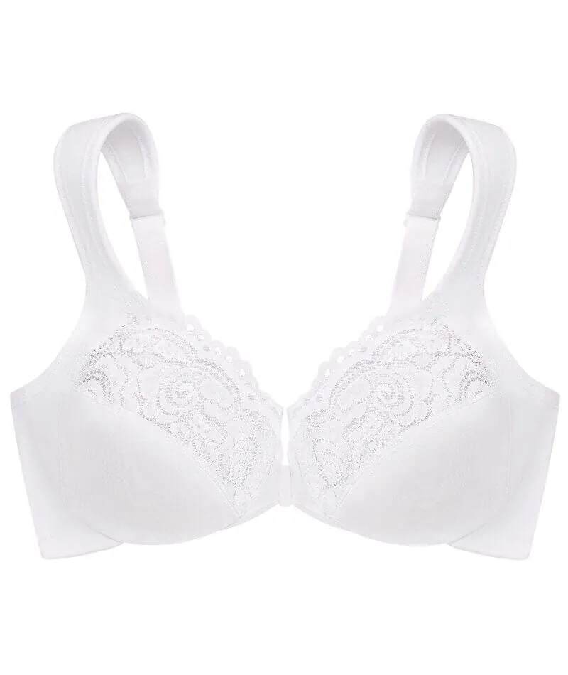 Glamorise WonderWire Front-Closure Bra - White
