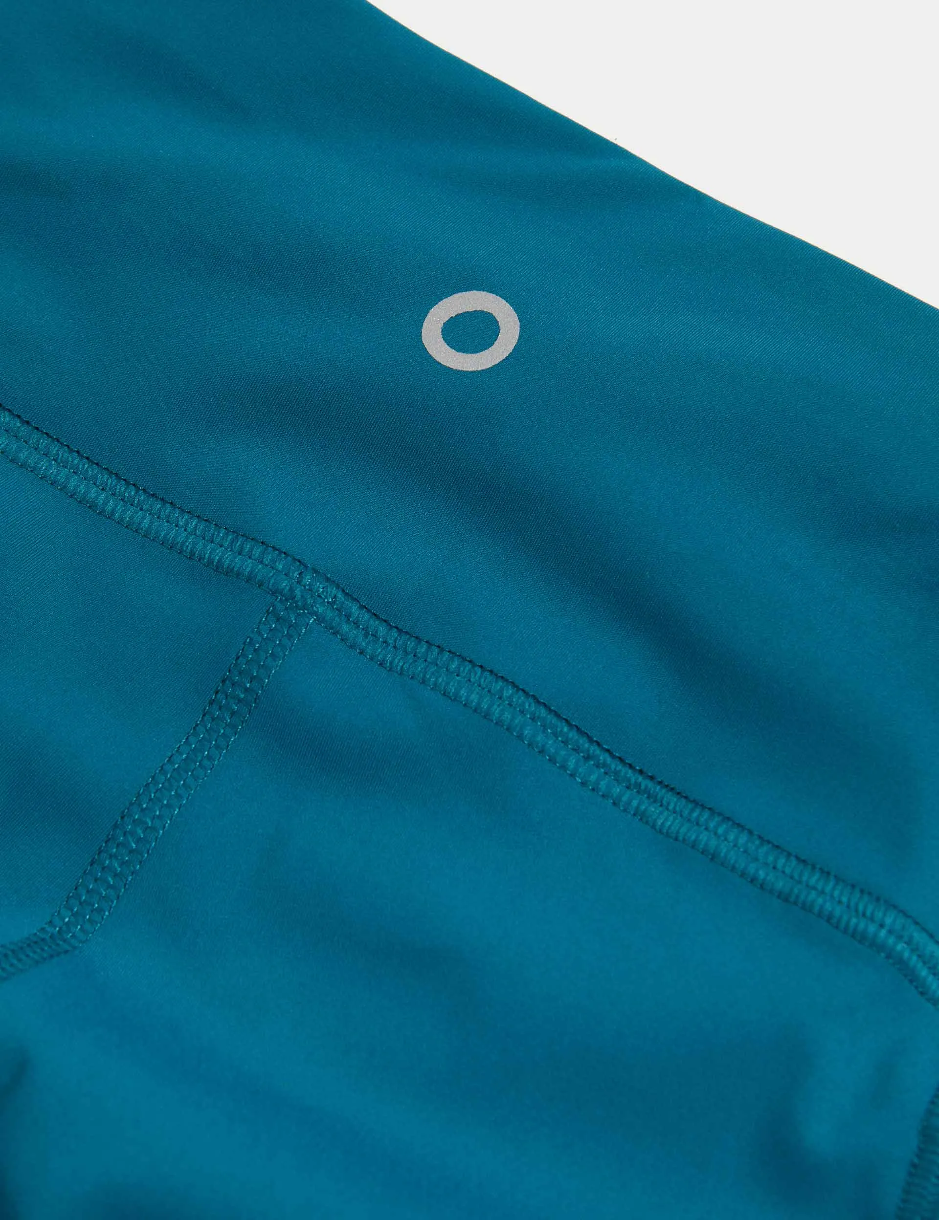 Go Train Laser Cut Gym Leggings - Dark Turquoise