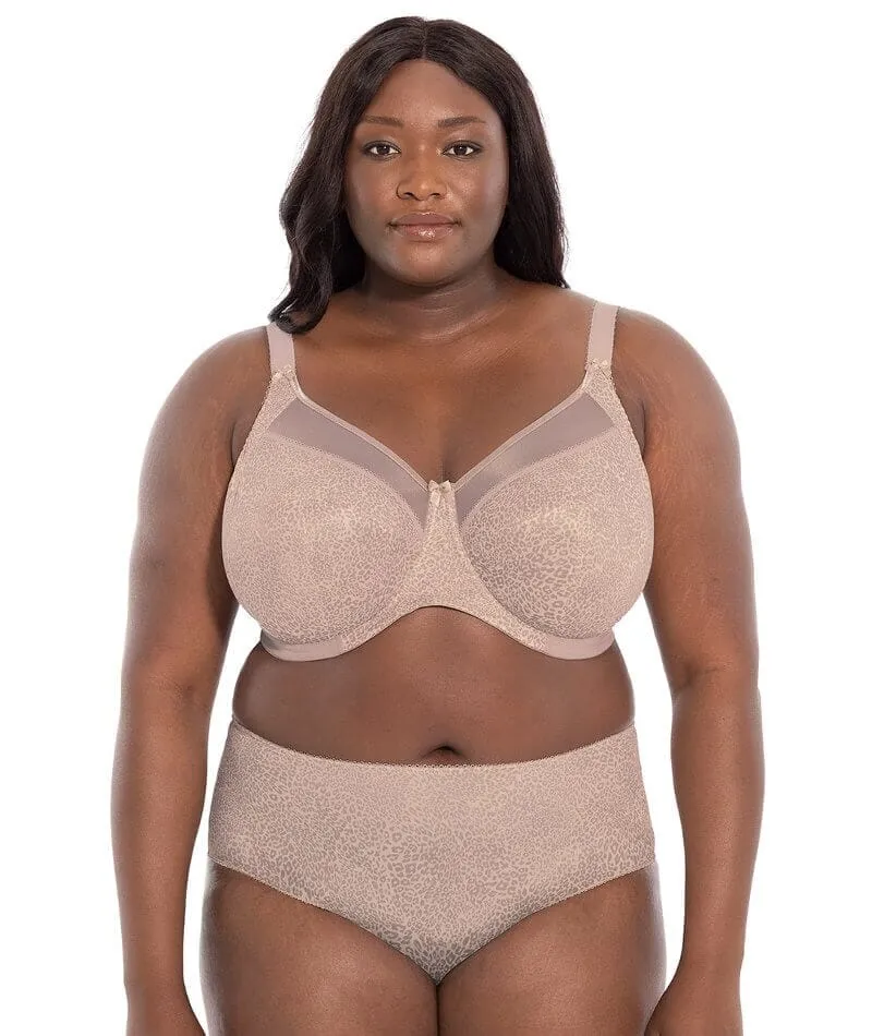 Goddess Kayla Underwired Banded Bra - Taupe Leo