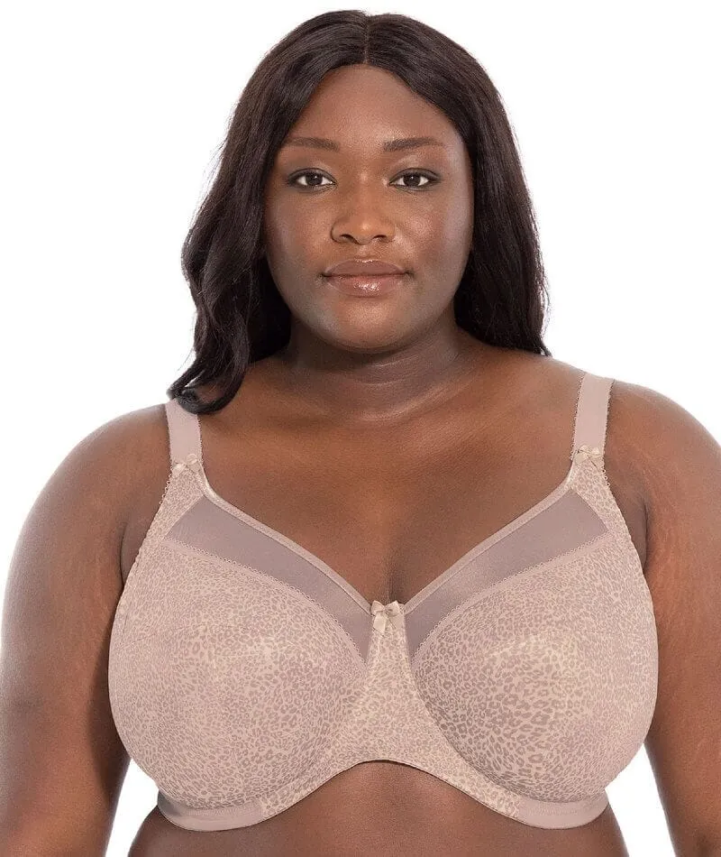 Goddess Kayla Underwired Banded Bra - Taupe Leo