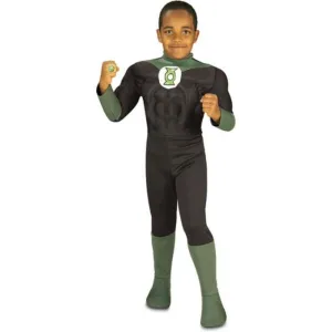 Green Lantern Deluxe Muscle Chest Child Size M