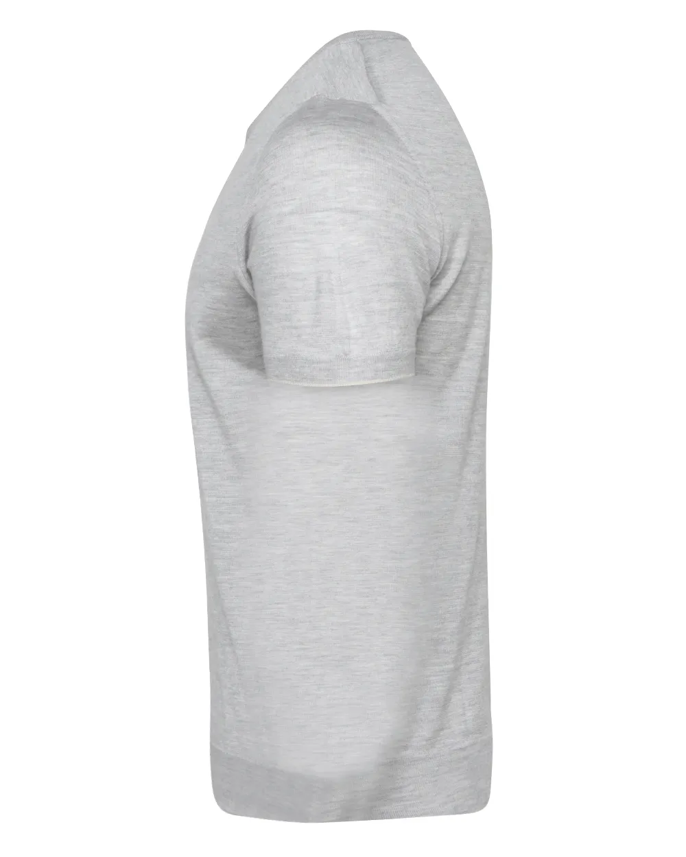 Grey Textured Crewneck Knit