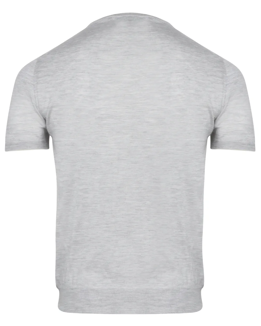 Grey Textured Crewneck Knit