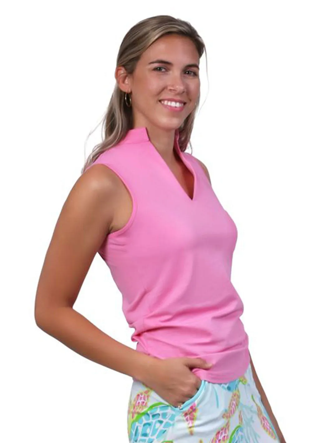 Hadley Sleeveless Top Pink