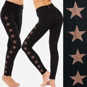 Hard Tail High Rise Ankle Legging - Stars