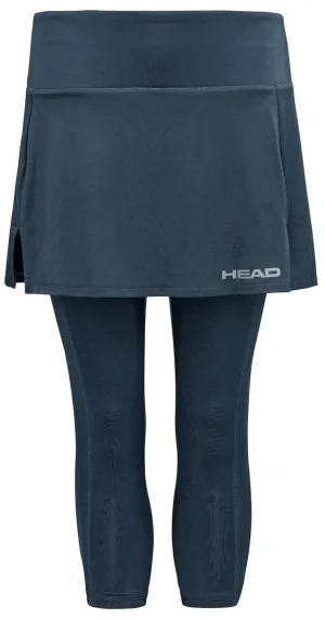 HEAD Club 3/4 Tights Womens Tennis Skort - Navy