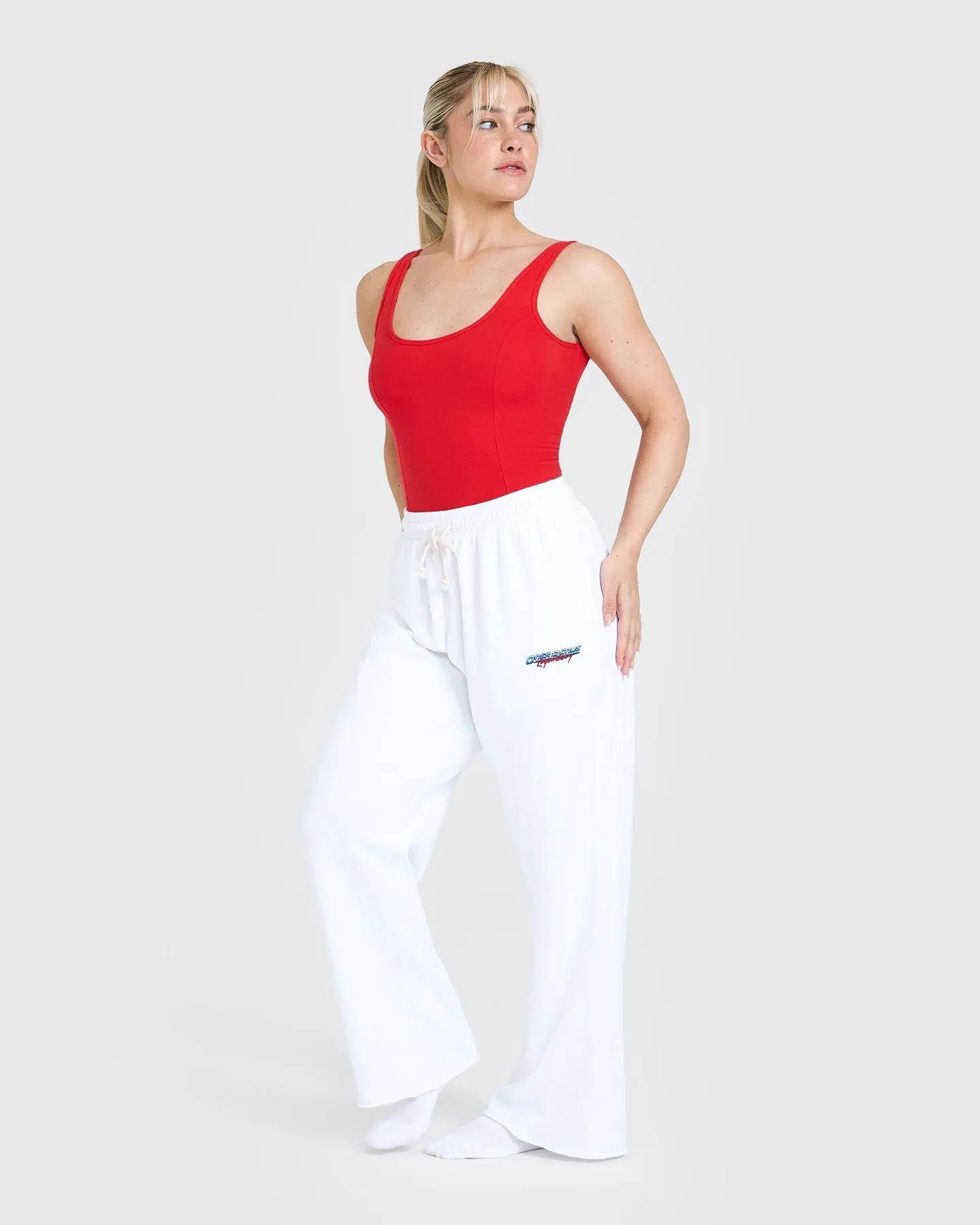 High Leg Bodysuit | Muscle Mommy Red