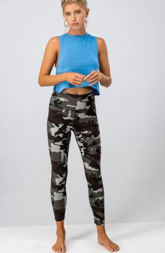 High Waisted Camo Leggings