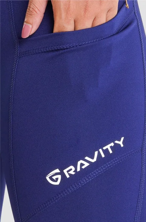 High Waisted Leggings -Blue