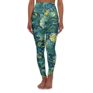 High Waisted Leggings - Elric Giverny Chintz