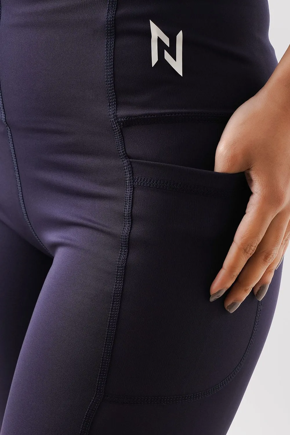 High Waisted Leggings Navy