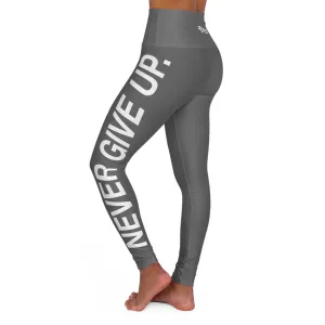 High Waisted Leggings Never Give Up - Grey
