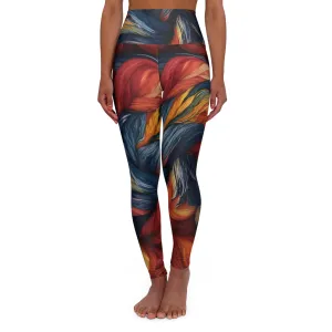 High Waisted Leggings - Renoir-Ile-Impressionism