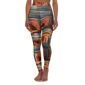High Waisted Leggings - Vermeer_Provence