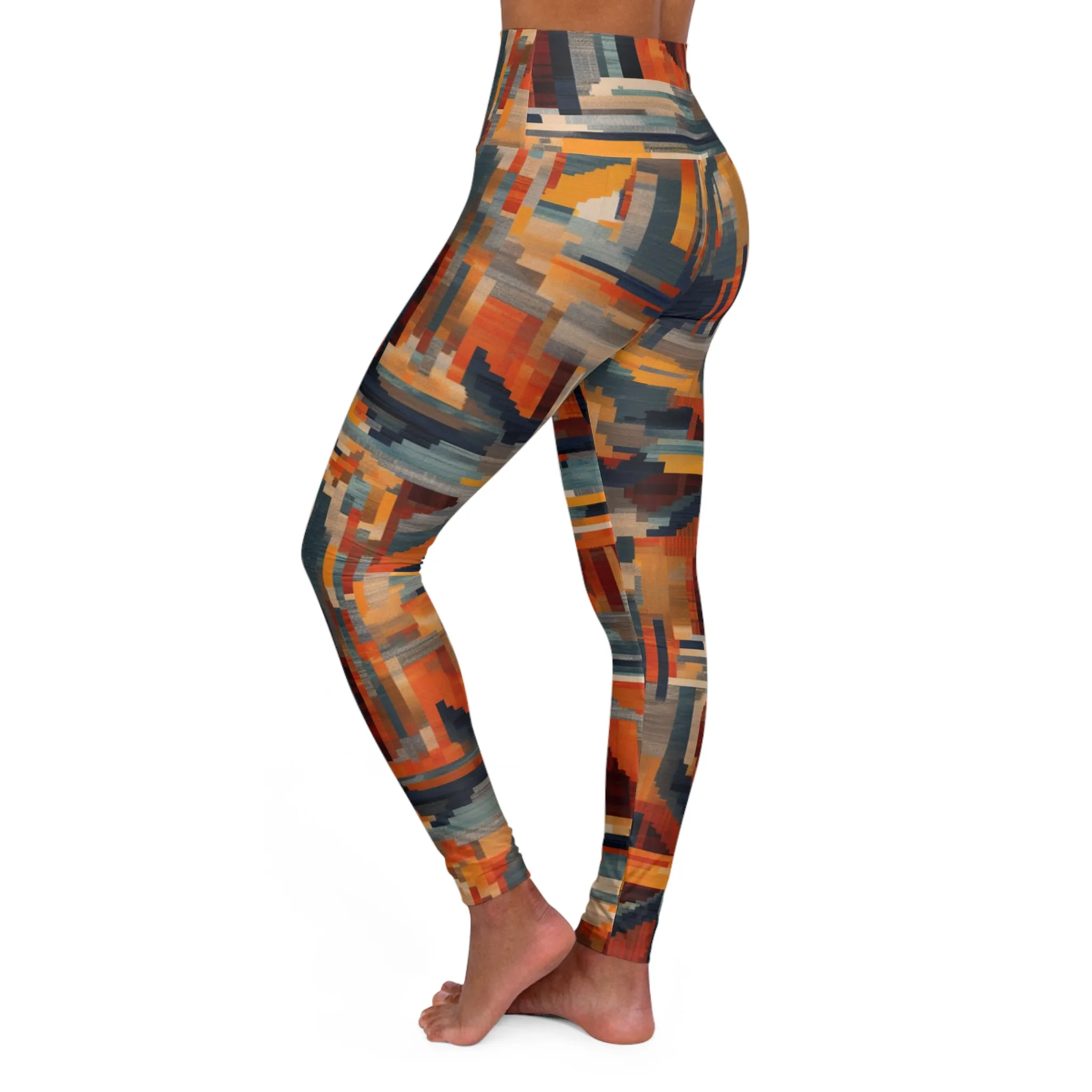 High Waisted Leggings - Vermeer_Provence