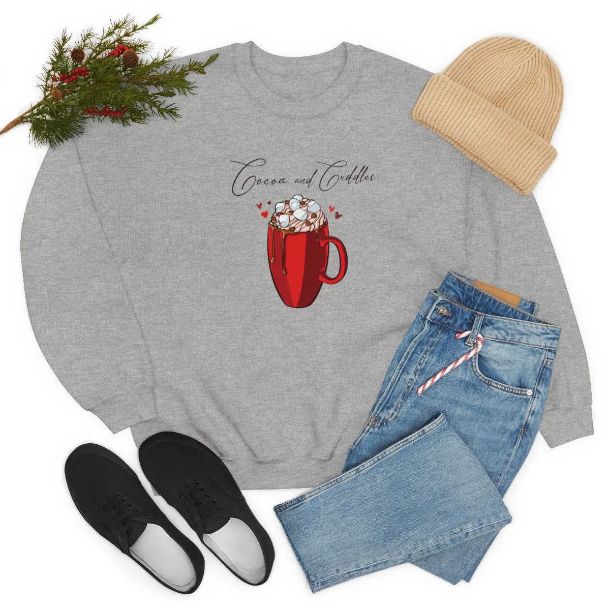 Hot Chocolate Weather | Crewneck Sweatshirt | Christmas Gifts For Her | Holiday Gifts | Trendy Gifts