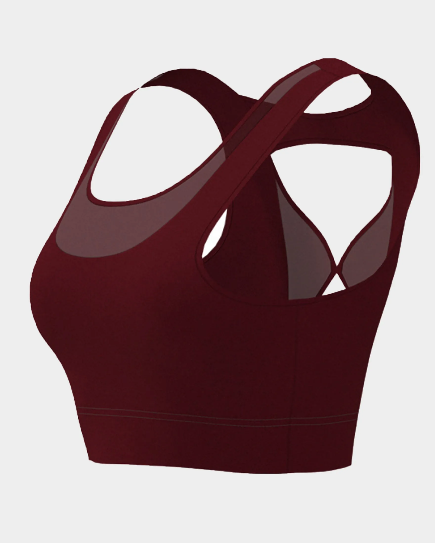 Hourglass Mesh Racerback Sports Bra