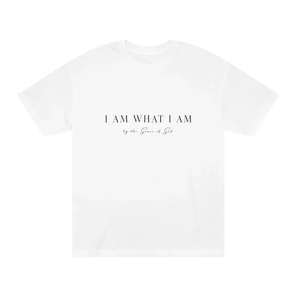 I Am What I Am Christian Tshirt | Aesthetic Cute Inspirational shirt perfect for gift & church