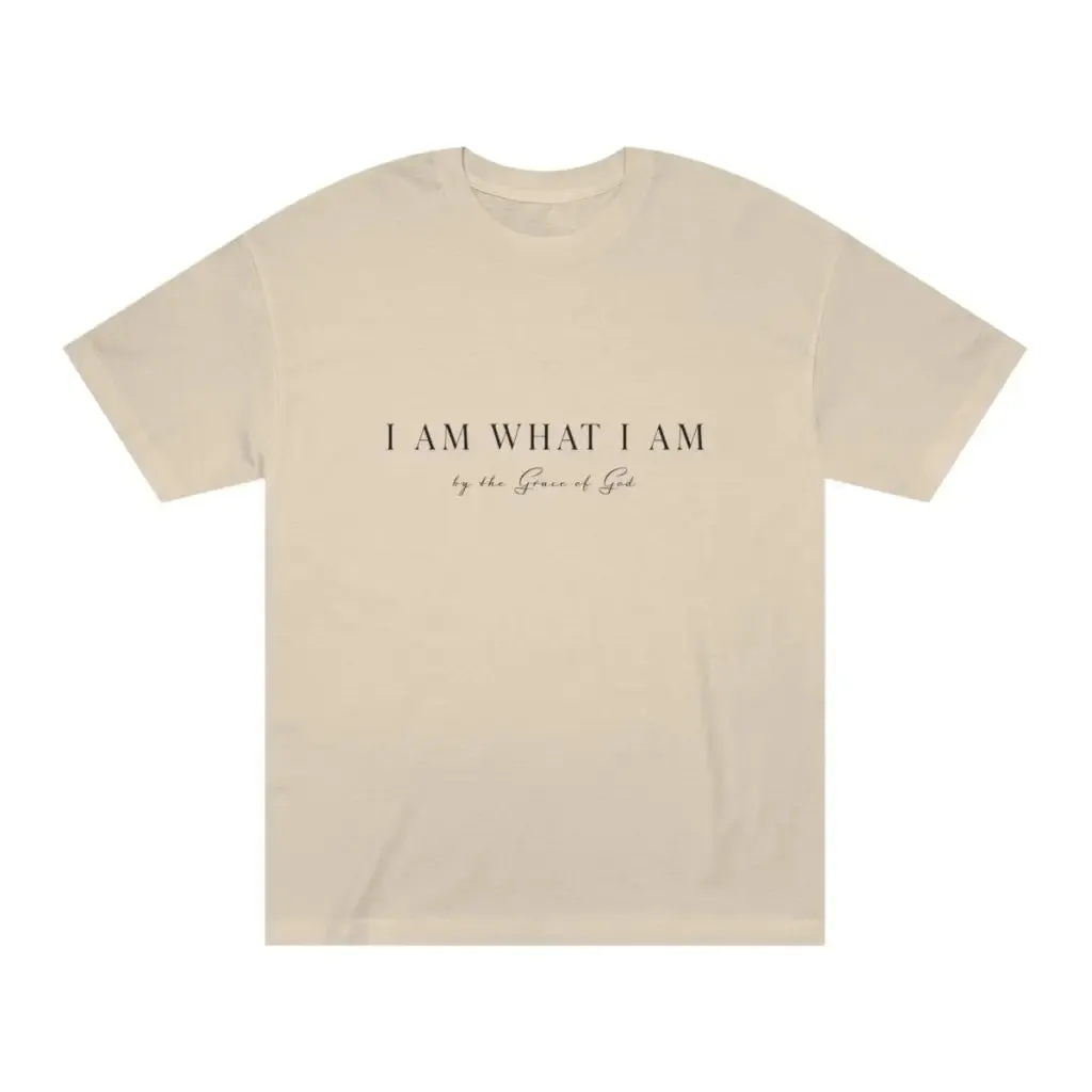 I Am What I Am Christian Tshirt | Aesthetic Cute Inspirational shirt perfect for gift & church
