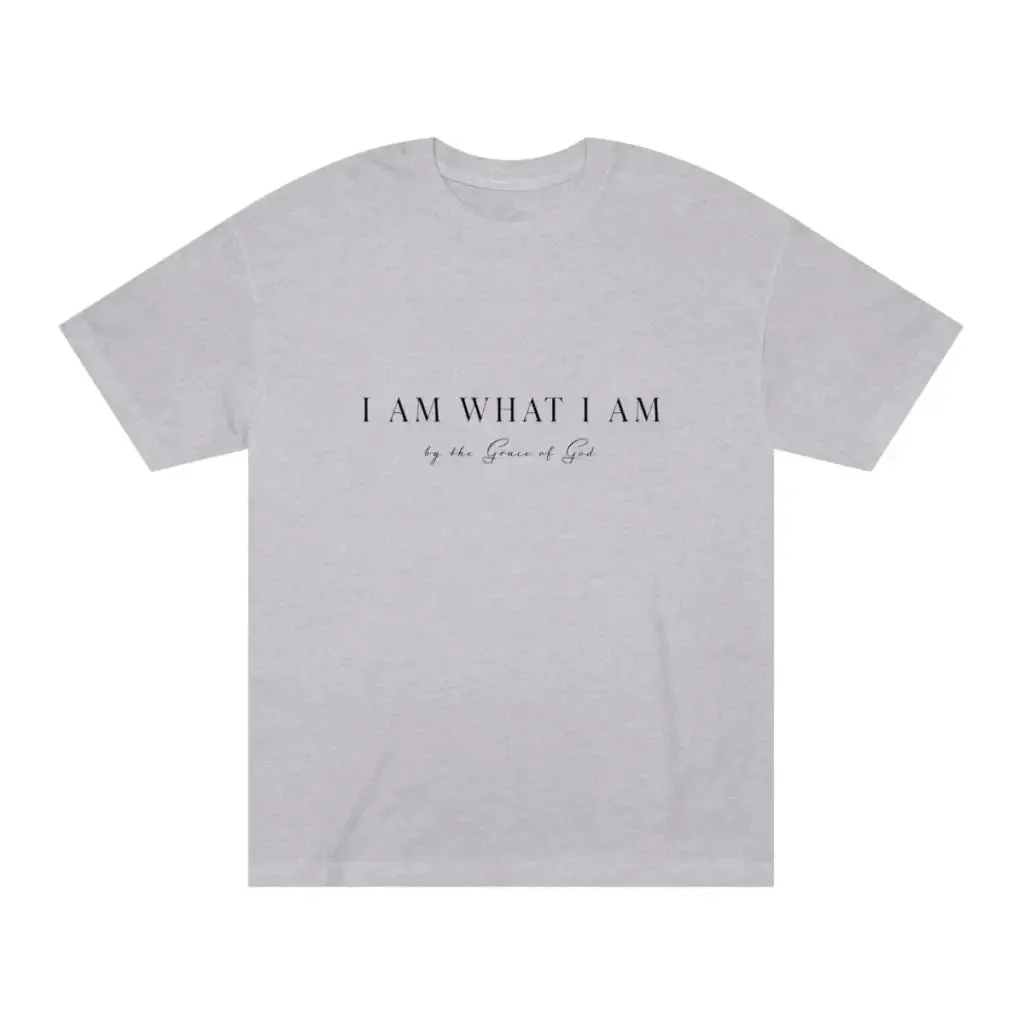 I Am What I Am Christian Tshirt | Aesthetic Cute Inspirational shirt perfect for gift & church