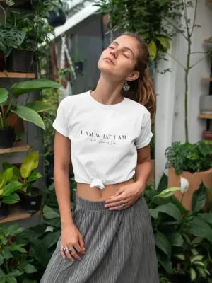 I Am What I Am Christian Tshirt | Aesthetic Cute Inspirational shirt perfect for gift & church