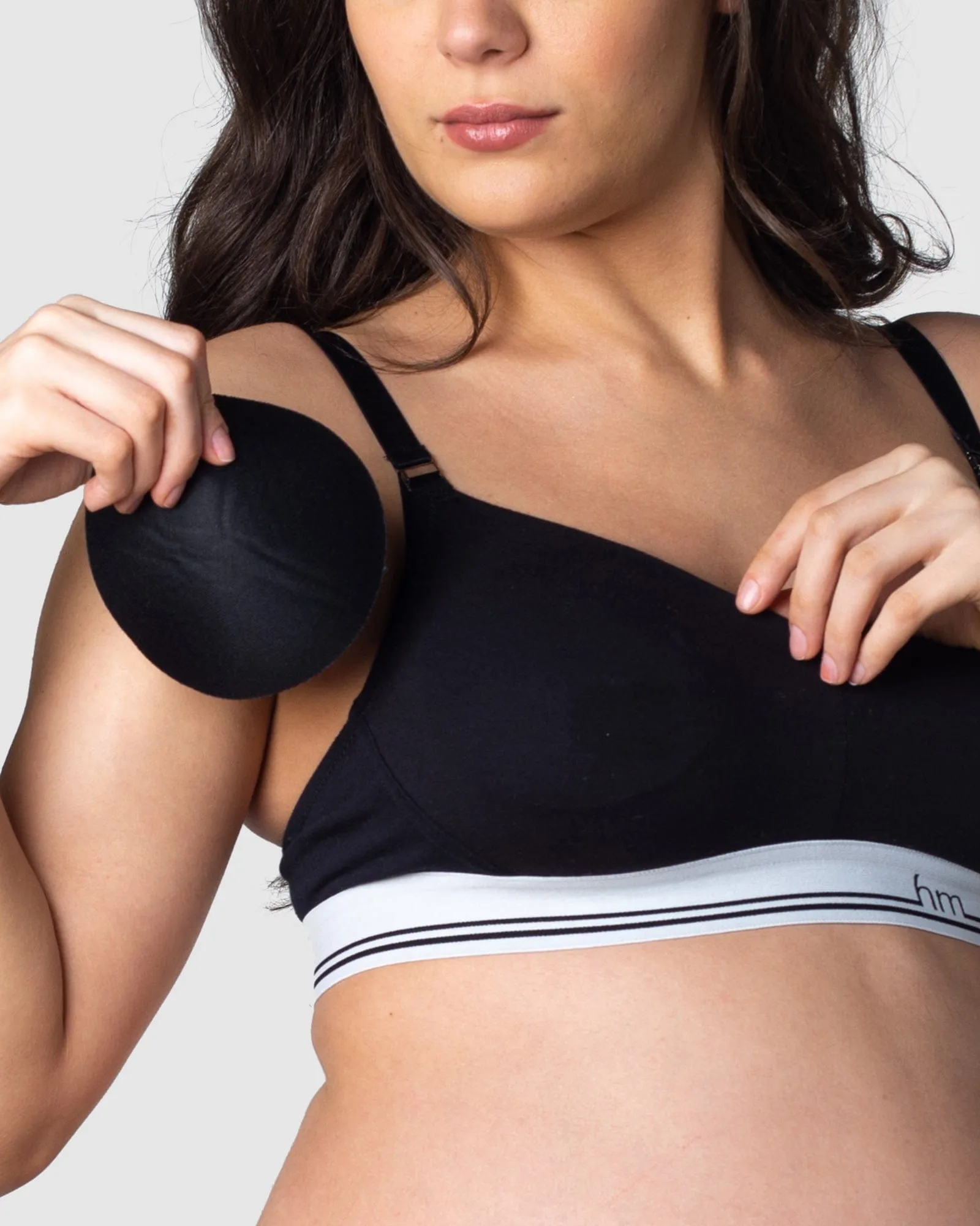 Icon Cotton Nursing Bra - Black