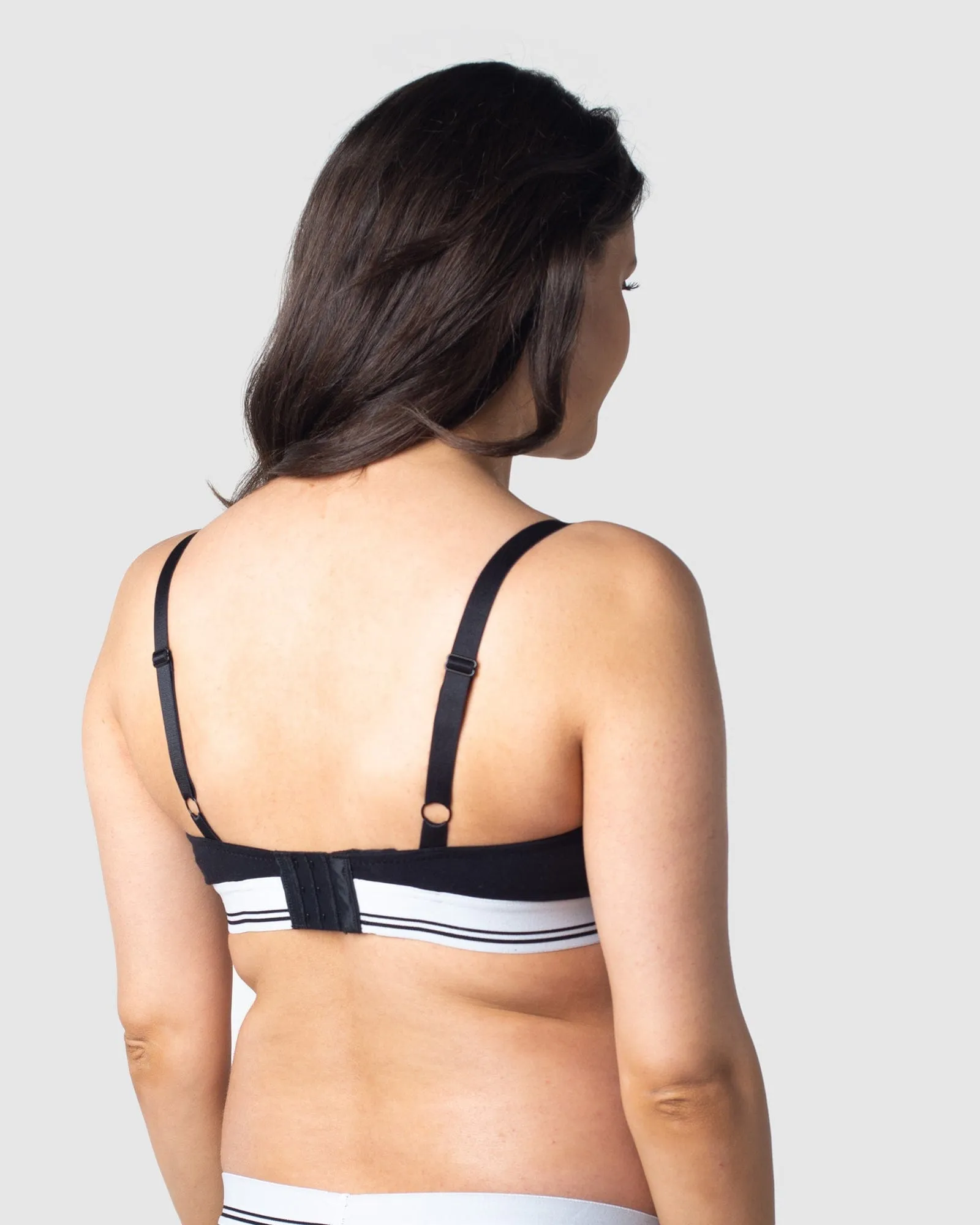 Icon Cotton Nursing Bra - Black