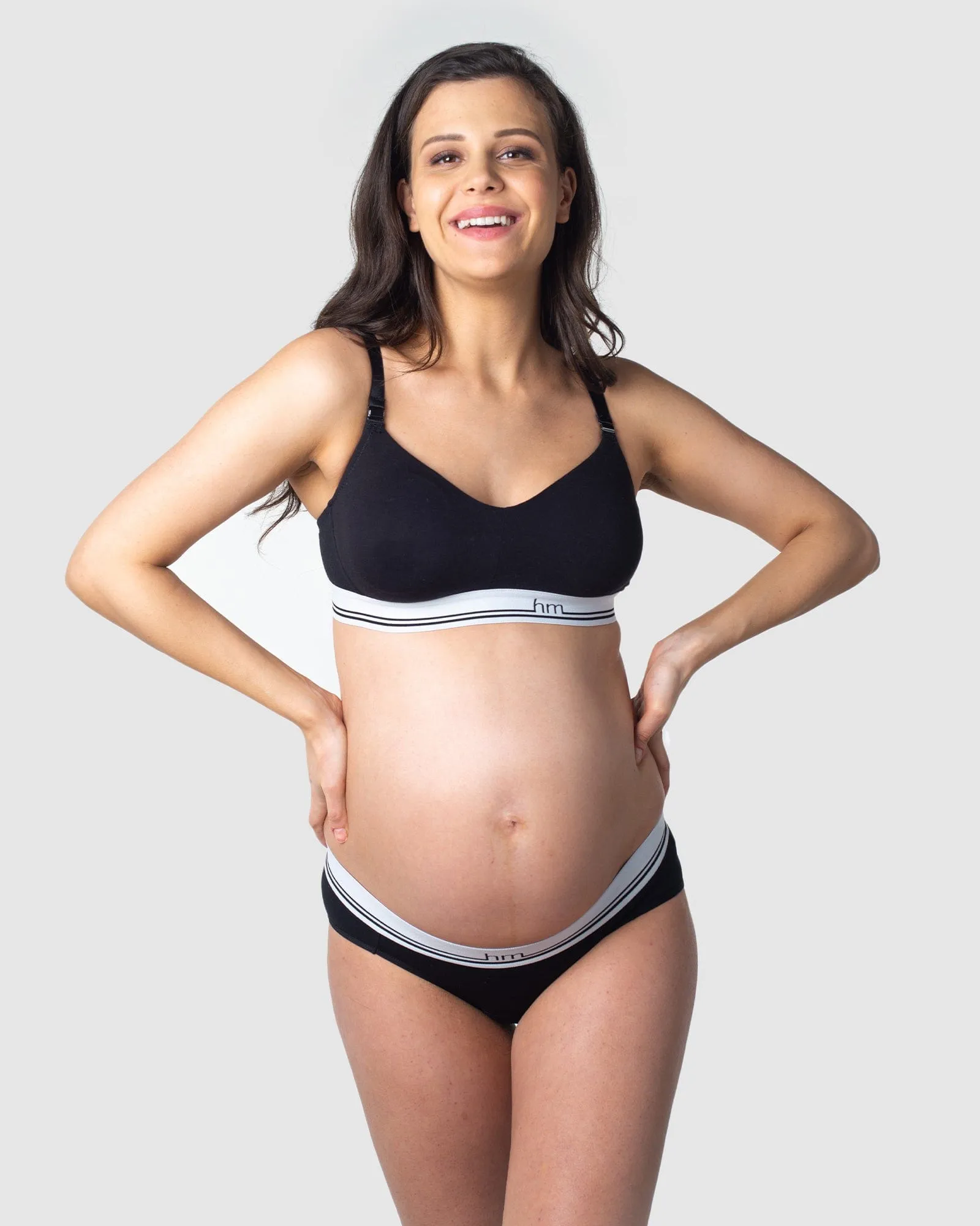 Icon Cotton Nursing Bra - Black
