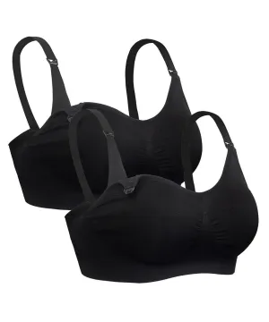 iLoveSIA 2PACK Womens Maternity and Nursing Bras for Everyday Wear