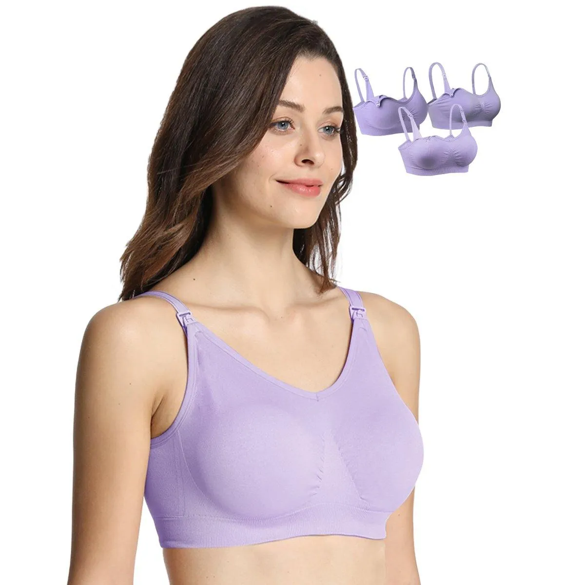 iLoveSIA 3PACK Womens Maternity & Nursing Bras Best selling styles