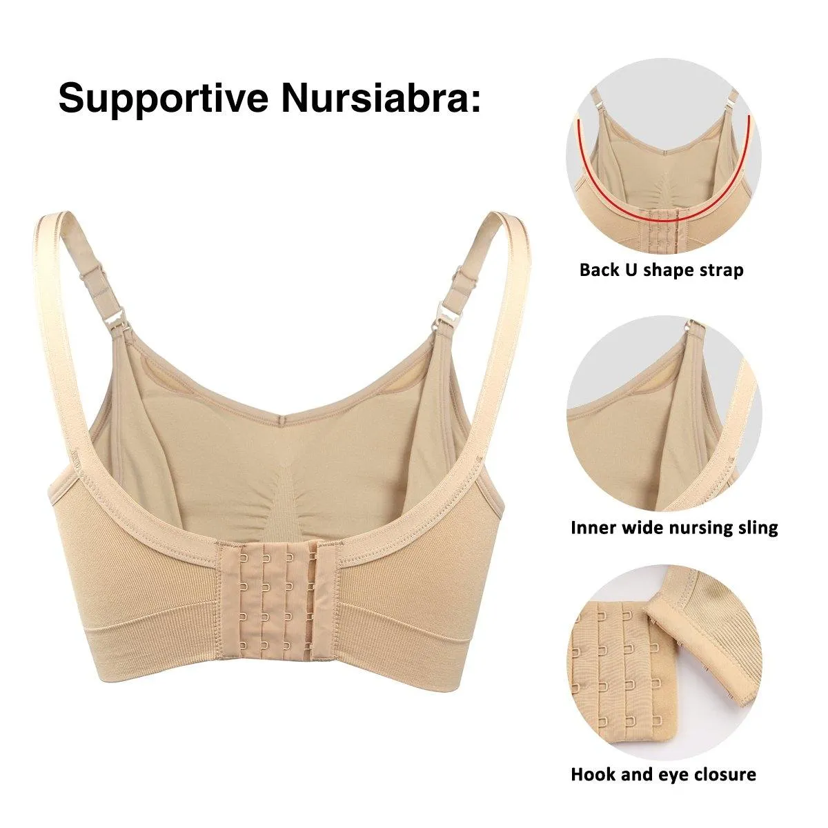 iLoveSIA 3PACK Womens Maternity & Nursing Bras Best selling styles