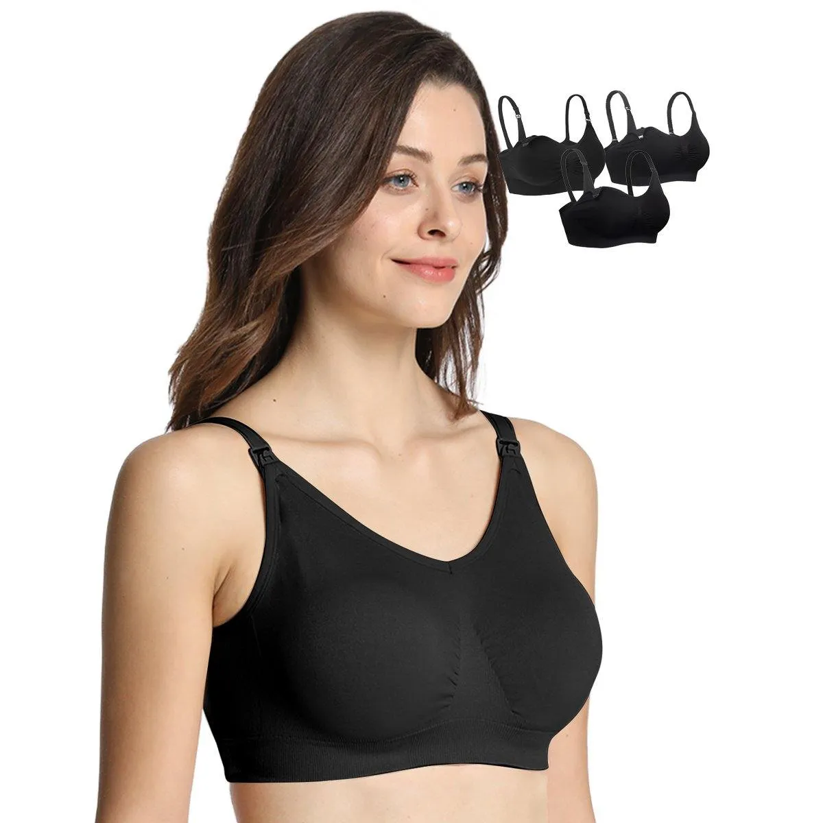 iLoveSIA 3PACK Womens Maternity & Nursing Bras Best selling styles