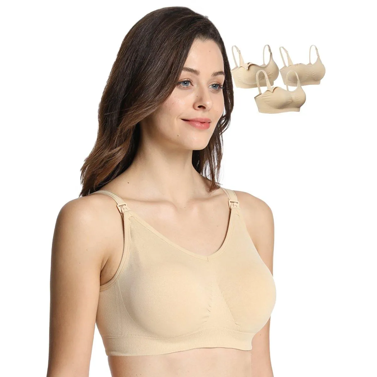 iLoveSIA 3PACK Womens Maternity & Nursing Bras Best selling styles