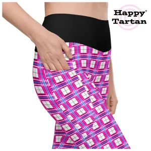 ✨'Islay Sky' Happy Tartan®  Ladies Yoga Leggings with Pockets✨