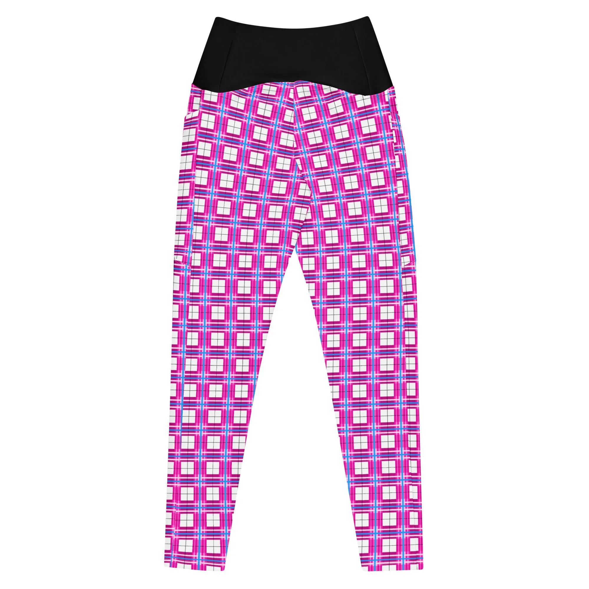 ✨'Islay Sky' Happy Tartan®  Ladies Yoga Leggings with Pockets✨