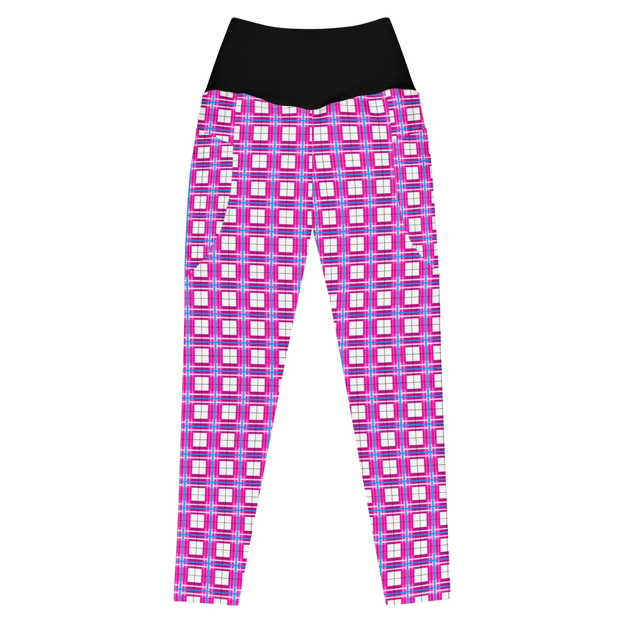 ✨'Islay Sky' Happy Tartan®  Ladies Yoga Leggings with Pockets✨