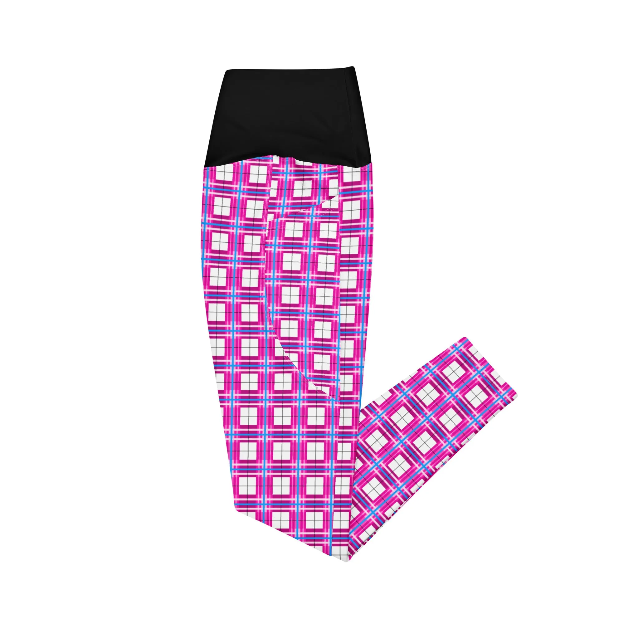 ✨'Islay Sky' Happy Tartan®  Ladies Yoga Leggings with Pockets✨
