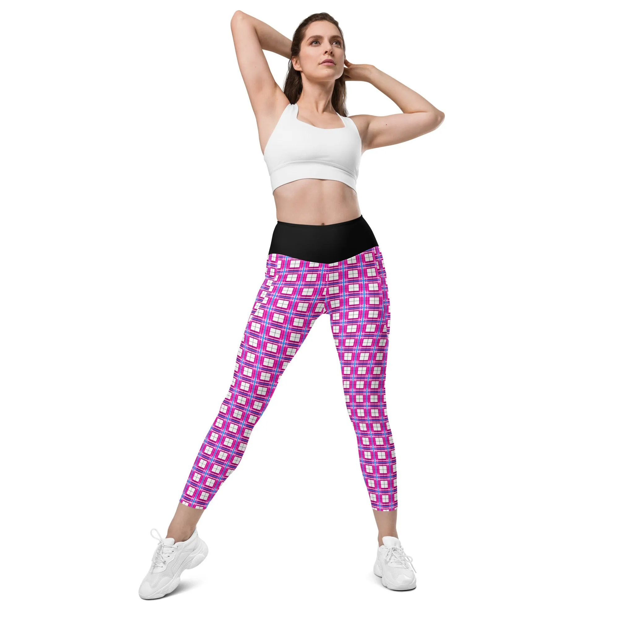 ✨'Islay Sky' Happy Tartan®  Ladies Yoga Leggings with Pockets✨