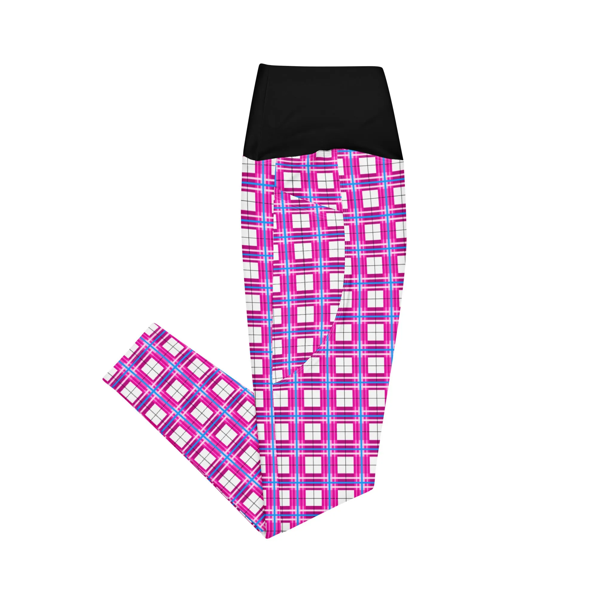 ✨'Islay Sky' Happy Tartan®  Ladies Yoga Leggings with Pockets✨