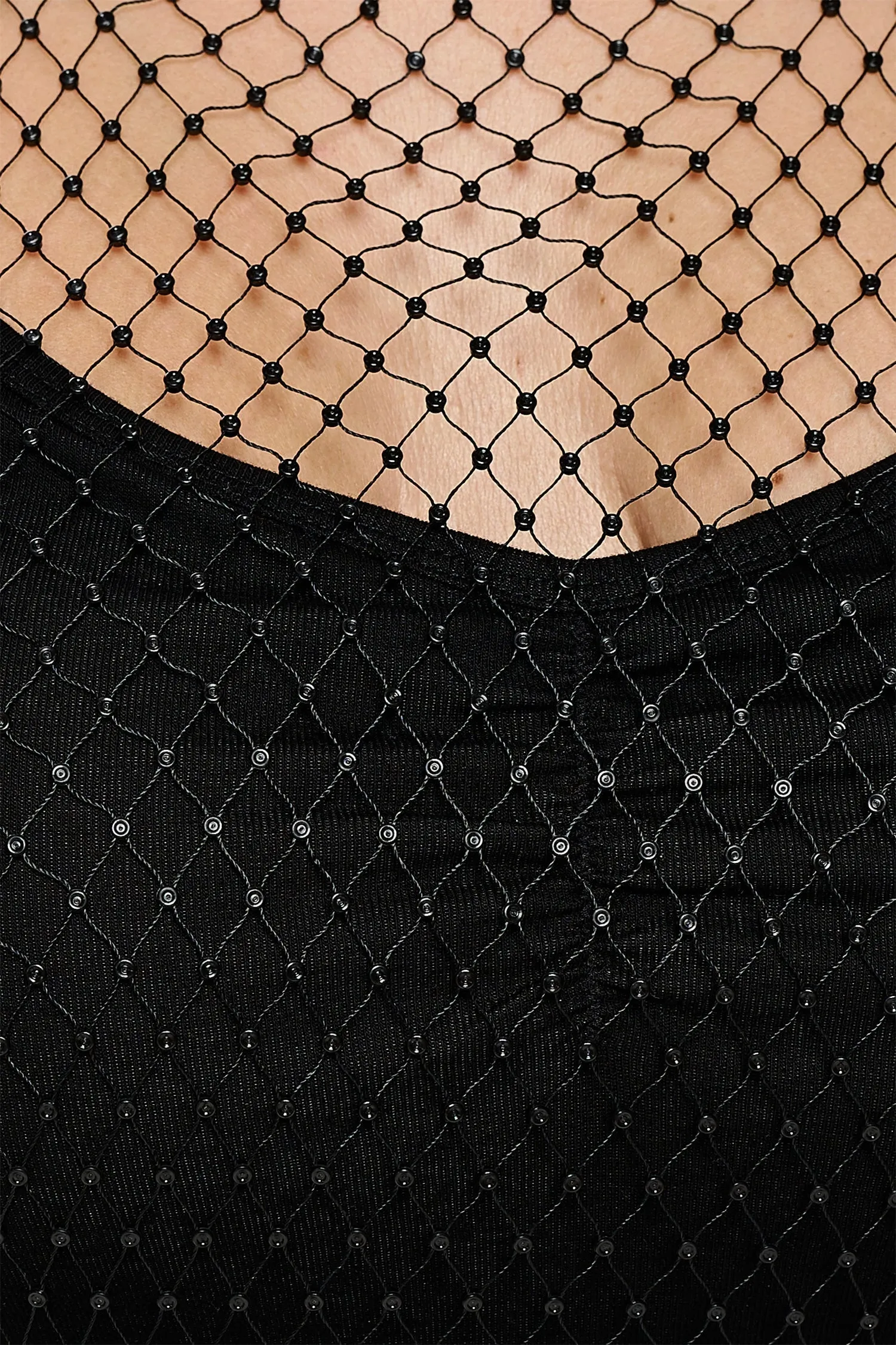 IT5622-PLUS | Tops | Junior Plus Rhinestone Fishnet Tank Top