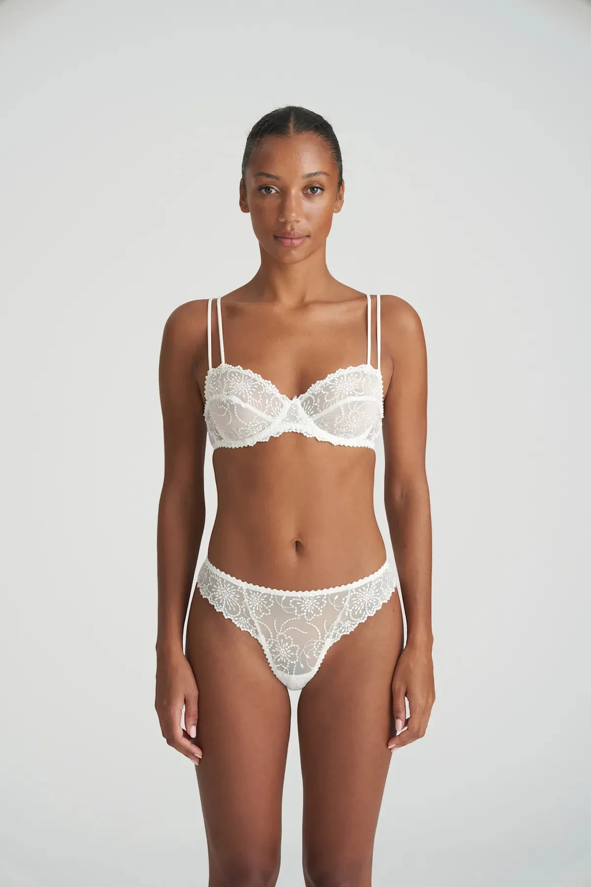 Jane Balcony Horizontal Seam Bra In Natural - Marie Jo