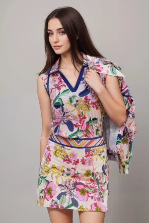 Johnny Was Bee Active Floral Tennis Skirt A9924-4