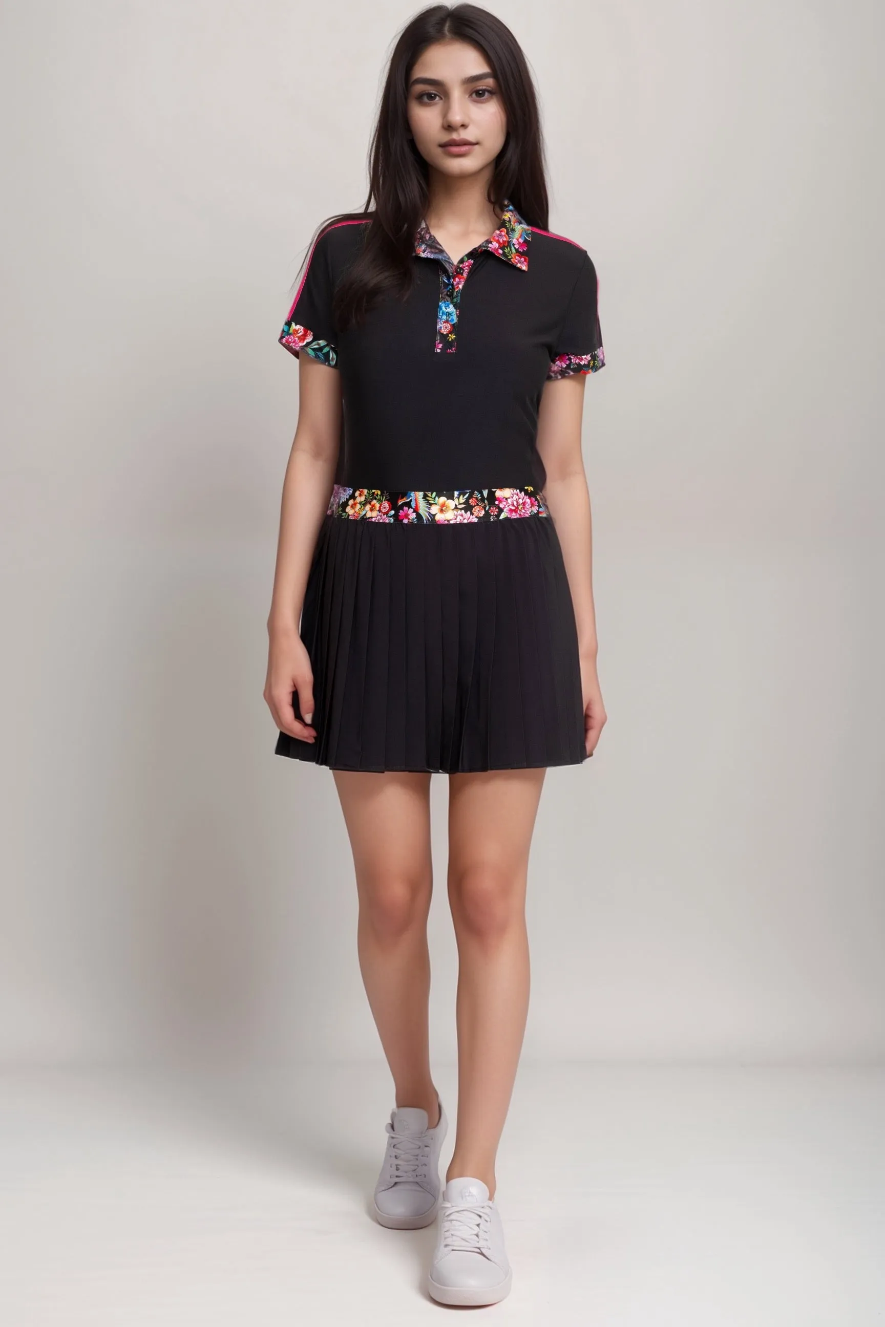 Johnny Was Bee Active Pleated Tennis Skirt A6324-5