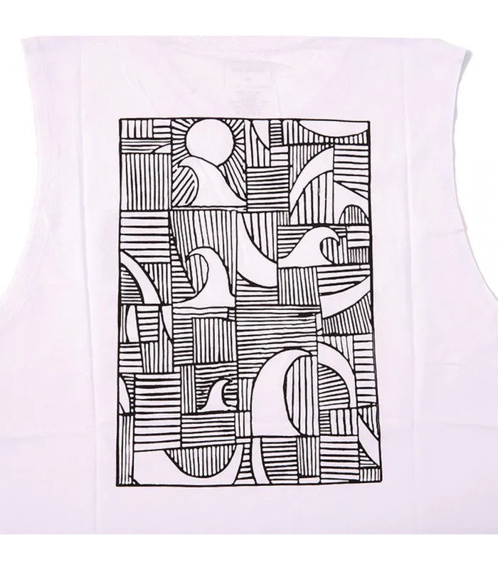 Journey South Muscle Tank White